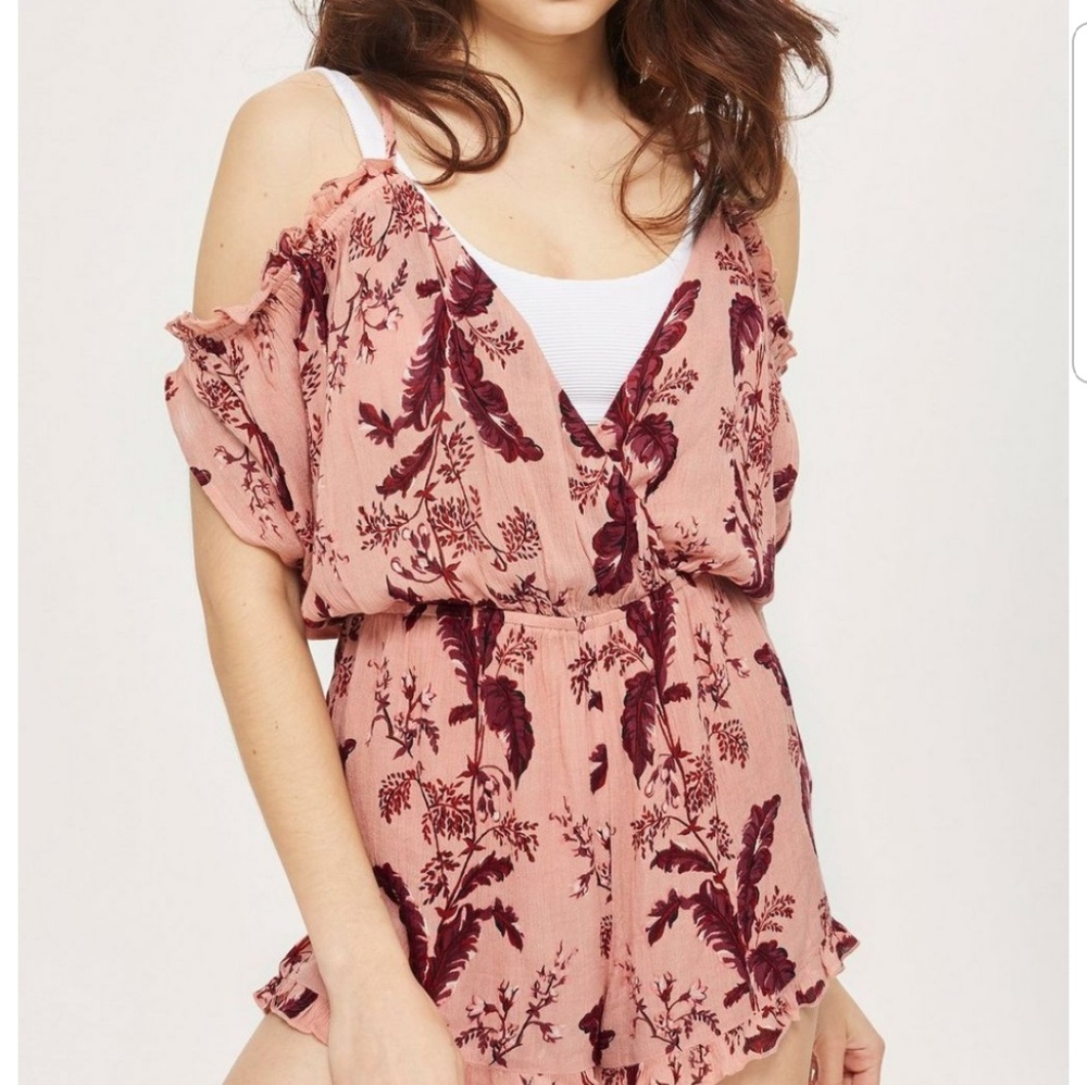 Topshop floral romper